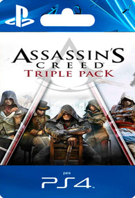 Assassins Creed Triple Pack Black Flag, Unity, Syndicate PS4