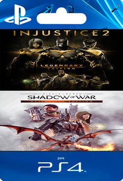 Injustice 2 LE & Middle earth Shadow of War DE PS4