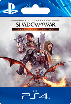 Middle earth Shadow of War Definitive Edition PS4