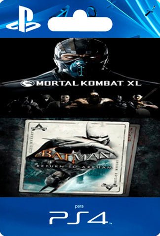 Mortal Kombat XL +  Batman Return to Arkham PS4