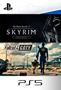 Skyrim Special Edition + Fallout 4 GOTY Bundle ESPAÑOL PS5